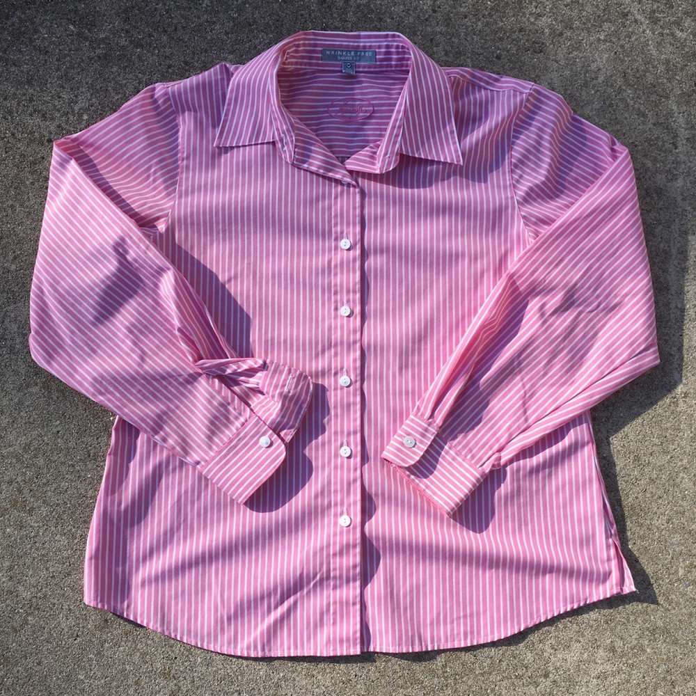 🐞 Foxcroft Striped Button Down